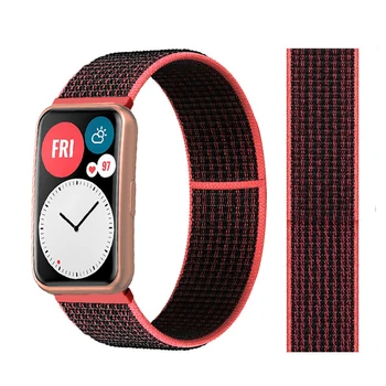 2021 Новый ремешок для Huawei Watch FIT Strap Спортивный браслет с нейлоновой петлей Смарт-часы браслет ремень для huawei fit аксессуары