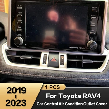 1шт Abs Вентиляционное Отверстие Центральной Консоли Автомобиля На Выходе Крышка Интерьера Декоративные Автоаксессуары Для Toyota RAV4 XA50 2019 2020 2021 2022 2023