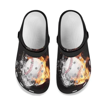 Тапочки с шариковым дизайном, универсальная дышащая нескользящая обувь, женские огненные футбольные Бейсбольные тапочки, Модная верхняя одежда, Сандалии