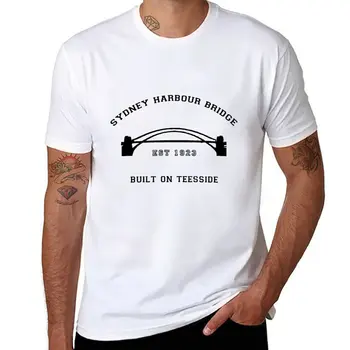 Футболка Sydney Harbour Bridge, футболки с графическим рисунком, короткие футболки с кошками, черные футболки, футболки для мужчин.
