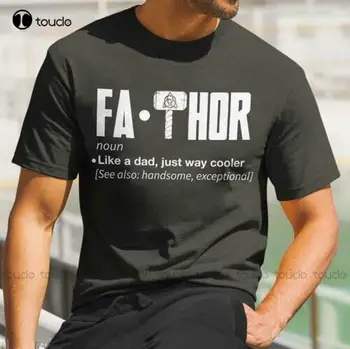 Мужская футболка Fathor Like A Dad Just Way Cooler, хлопок, S-5Xl, черная женская мужская футболка унисекс