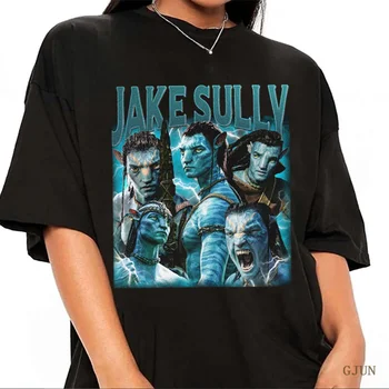 Футболки с изображением Джейка Салли для женщин, мужчин, Винтажные футболки унисекс 90-х, футболки с коротким рукавом, Летний хлопковый топ, уличная одежда Y2k