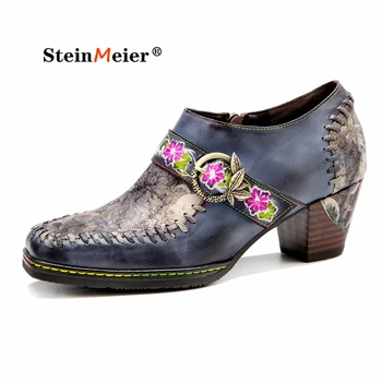 Женские лоферы на платформе, натуральная обувь на высоком каблуке для женщин, роскошные дизайнерские туфли-лодочки сезона Весна-лето 2022, Тренд