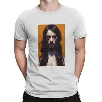 Футболка из полиэстера Jesus Tears Of Blood, винтажная альтернативная мужская футболка с круглым вырезом