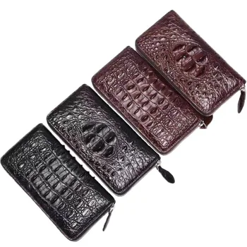 Новый мужской кошелек для отдыха на молнии с одной застежкой Высококачественная модная деловая сумка из натуральной кожи Уютный кошелек Повседневный бумажник