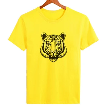Футболка Tiger, персонализированные модные мужские топы, футболки с коротким рукавом, Брендовая Удобная футболка хорошего качества для мужчин B1-83