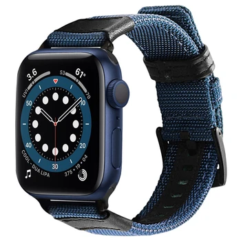 Ремешок для Apple Watch applewatch band 44 мм 40 мм 42 мм 38 мм Сменные Ремешки для iWatch se Series 6 5 4 3 2 1 нейлоновый браслет