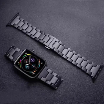 Керамический Ремешок для Apple Watch Ultra 8 7 6 5 4 3 SE Сменный Браслет-ремешок для iWatch 49 мм 45 мм 44 мм 41 мм 42 мм 40 мм 38 мм Ремешок