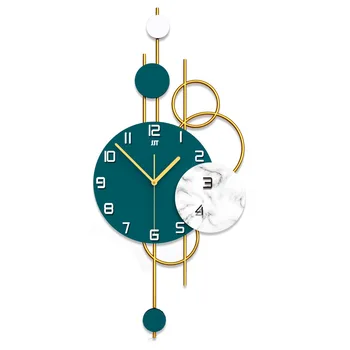 Роскошные настенные часы nordic Light Стильные минималистичные часы для гостиной в стиле ар-деко с бесшумными часами