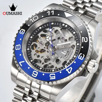 40 мм мужские часы OUMASHI для мужчин, роскошные автоматические часы NH70, водонепроницаемые часы из нержавеющей стали