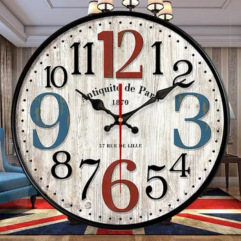 Новые креативные деревянные настенные часы длиной 30 см, декоративные настенные часы для домашнего отеля, Лондонские роскошные Кварцевые часы в стиле ретро Relogio