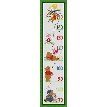 SG051 Таблица высот со шкалой длины, набор для вышивания крестиком, набор для вышивания крестиком, подарок для вашего ребенка