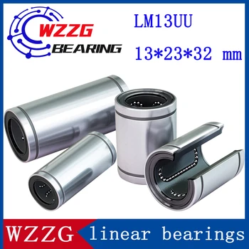 WZZG LM13UU (10 шт./лот) линейные подшипники скольжения 13*23*32 Подшипники высокого качества мм