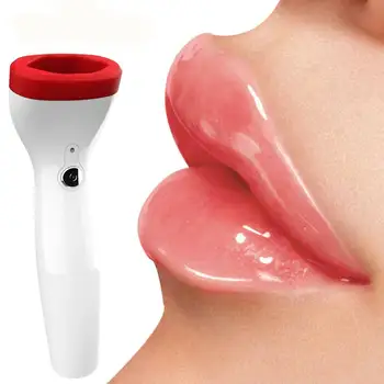 Силиконовое устройство для увеличения объема губ, средство для ухода за сексуальными губами большего размера, насос для увеличения объема, Натуральная водонепроницаемая кожа для защиты от батареи питания