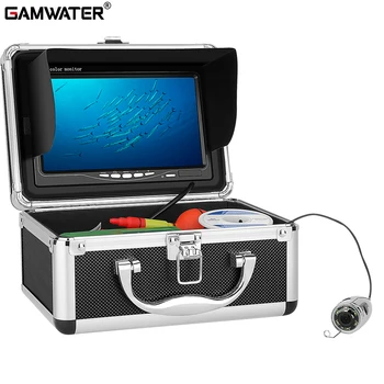 Комплект видеокамер для подводной рыбалки GAMWATER Fish Finder, 6 шт. светодиодных ламп с 7-дюймовым цветным монитором для подледной рыбалки