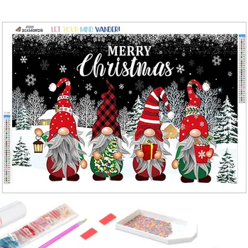 Алмазная живопись Гномы Картина Алмазная Мозаика 5D DIY Набор для вышивания крестиком Home Decor Новая коллекция 2022 Рождество