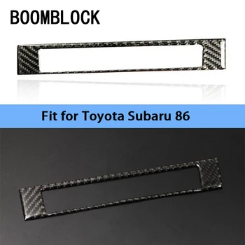 Украшение коробки для отображения времени в салоне автомобиля, наклейка из модифицированного углеродного волокна для автоаксессуаров Subaru BRZ Toyota 86