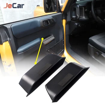 Ящик для хранения JeCar для Ford Bronco 2021-2022, Дверная ручка из АБС-пластика, Контейнер-органайзер, Лоток для уборки, Аксессуары для интерьера