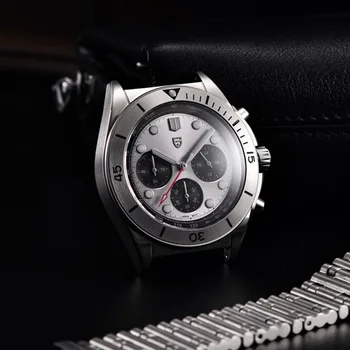 Новые мужские часы PAGANI DESIGN, лучший бренд, роскошные кварцевые часы для мужчин, хронограф, сапфировый Водонепроницаемый спортивный VK63, нержавеющая сталь
