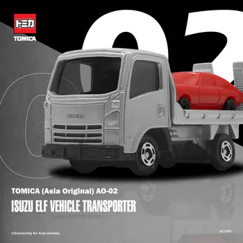 Takara Tomy Tomica Asia Оригинал AO-02 Isuzu Carrier Truck (азиатская версия) Игрушечный автомобиль из сплава, отлитая под давлением металлическая модель автомобиля