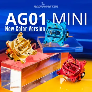 RadioMaster AG01 Mini с полным приводом дроссельной заслонки с ЧПУ для RadioMaster TX12MKII красного, золотого и синего цветов
