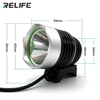 Лампа УФ-отверждения RElife-014 green oil для бестеневого клея, полимерного/УФ/оптического клея, светочувствительного зеленого масла, чернил, быстрого отверждения, 3 передачи