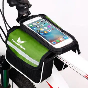Сумка на велосипедной раме с двойными боковыми карманами, портативная велосипедная сумка, сумка для верхней части велосипеда, Противоударная Передняя сумка для велосипеда, Аксессуары для верховой езды