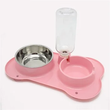 Противоскользящая собачья миска, бутылка для питьевой воды, двойная миска, миска для корма для кошек, щенков, кормушка для домашних животных, принадлежности для кошек и собак