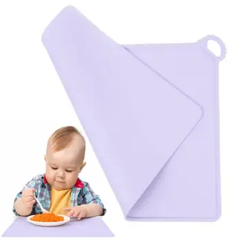 Салфетка для малышей, силиконовый коврик для обеденного стола, Многоразовые салфетки для малышей Во время еды, Портативный коврик для занятых малышей для детей
