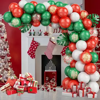 Воздушный шар высокой прочности Рождественский воздушный шар Более Плотная компоновка сцены Прочное украшение в рождественской тематике Круглый набор воздушных шаров