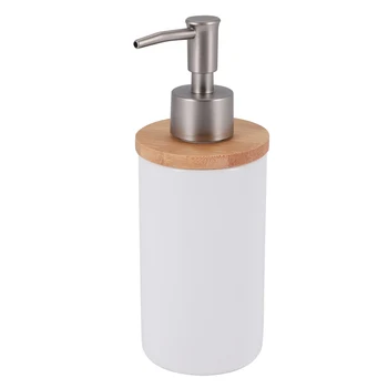 Керамический дозатор мыла объемом 400 мл, скандинавский стиль, дозатор лосьона, дозатор мыла для кухни и ванной -белый