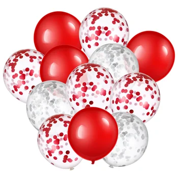 40 шт. красных воздушных шаров, латексных шаров, шаров с пайетками для семейного сбора, вечеринки по случаю дня рождения