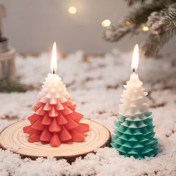 3D Мини Рождественская Сосна, Силиконовая форма для ароматерапии, Мыло своими руками, Изготовление ароматических свечей, Форма для смолы, Фестиваль домашнего декора, Инструмент для выпечки.