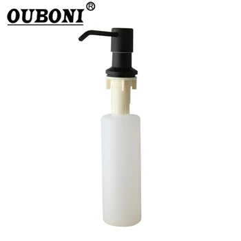 OUBONI ABS, черный дозатор мыла, Смеситель для раковины в кухне и ванной, Шампунь, Лосьон для душа, Новый дозатор жидкого мыла