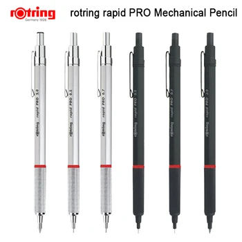 Rotring Rapid Pro 0.5/0.7/2.0 мм Механический карандаш из черного/серебристого металла Автоматический карандаш 1 шт.