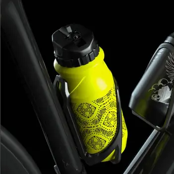 650 мл Велосипедная бутылка для воды с переключателем, Герметичный чайник с абстрактным принтом для велоспорта на открытом воздухе