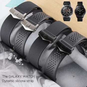 Силиконовый ремешок для Samsung Galaxy Gear S3 S4, 20 мм резиновый ремешок для часов, замена браслета, аксессуары для мужских часов, запчасти для модов