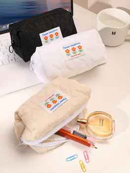 Подушка-пенал, косметичка для девочек, переносная канцелярская сумка, студенческий пенал большой емкости, сумка для монет, сумка для хранения почтовых отправлений