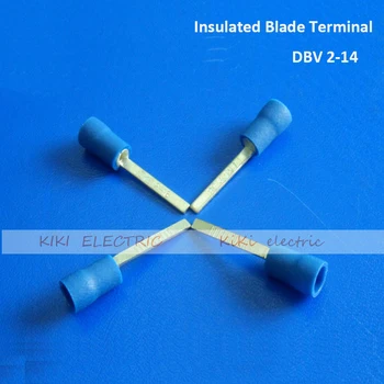 DBV2-14 Изолированная Клемма Лезвия/холодная клемма для кабеля 1,5-2,5 мм2 1000 шт./пакет Концы Разъемов Электрических проводов