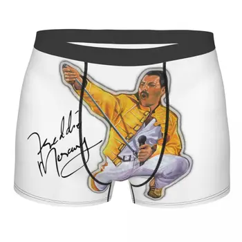 Мужское сексуальное нижнее белье британской рок-группы Freddie Mercury, трусы-боксеры, мужские шорты с эффектом дыхания, трусы