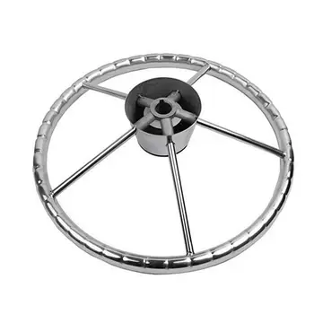Удобное рулевое колесо для лодки, компактное рулевое колесо, высокопрочное, идеально подходит для универсального морского спортивного рулевого колеса