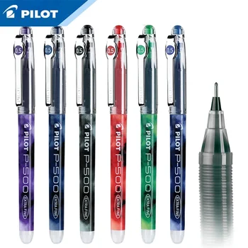 Шариковые ручки PILOT Precise P-500 с Гелевыми Чернилами, Сверхтонкая Точка 0,5 мм, Черные Синие Красные Фиолетово-Зеленые Чернила, Оригинальный Японский