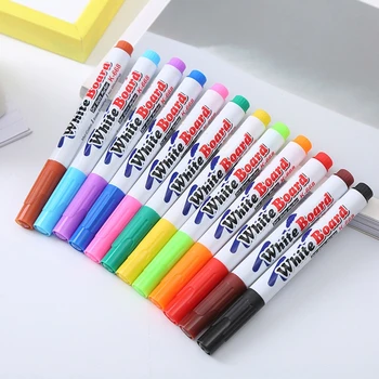 Волшебные ручки для рисования водой с ложкой, стираемые цветные маркеры для белой доски, ручки для детской школьной художественной росписи, изготовление открыток