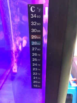Двойной Масштабный Аквариумный Термометр Для Измерения Температуры Жидкости В Аквариуме Для Рыб Наклейка С Цифровым ЖК-Дисплеем Клейкая Лента Для Аквариума Для Рыб
